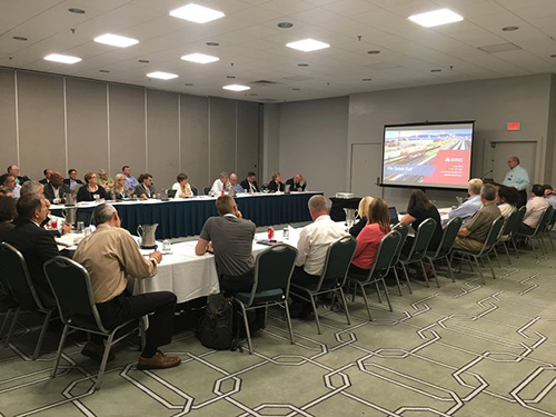 Roundtable participants listened to multiple presenters